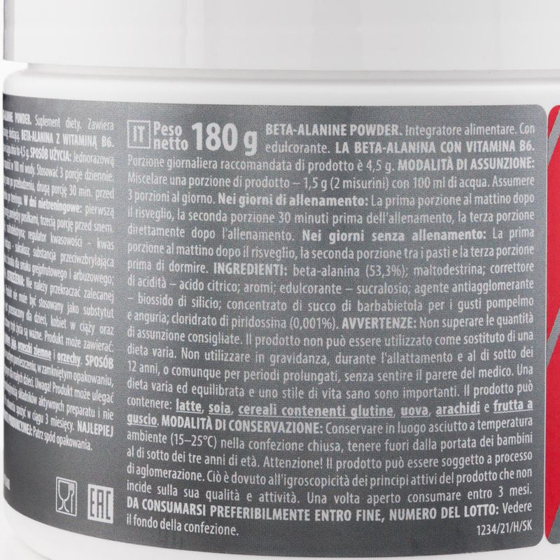 Trec Aminoacidi Beta Alanina in polvere Anguria 180 g 3