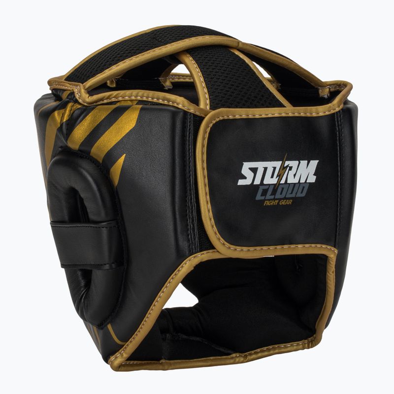 Casco da boxe StormCloud Lynx black/gold 3