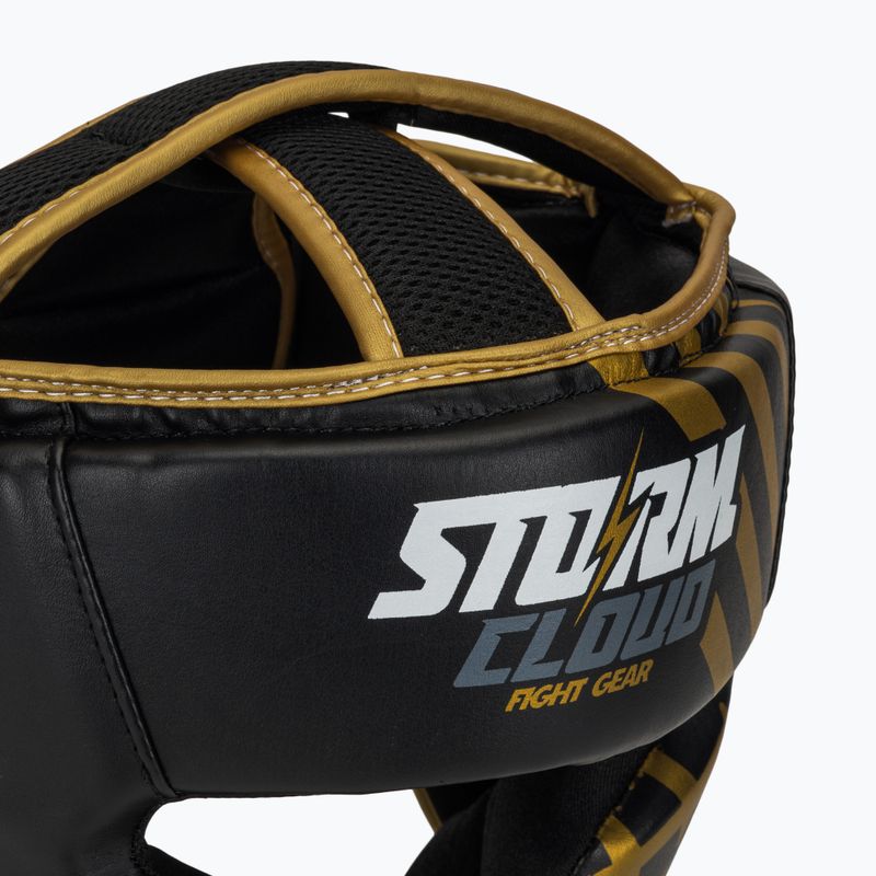 Casco da boxe StormCloud Lynx black/gold 4