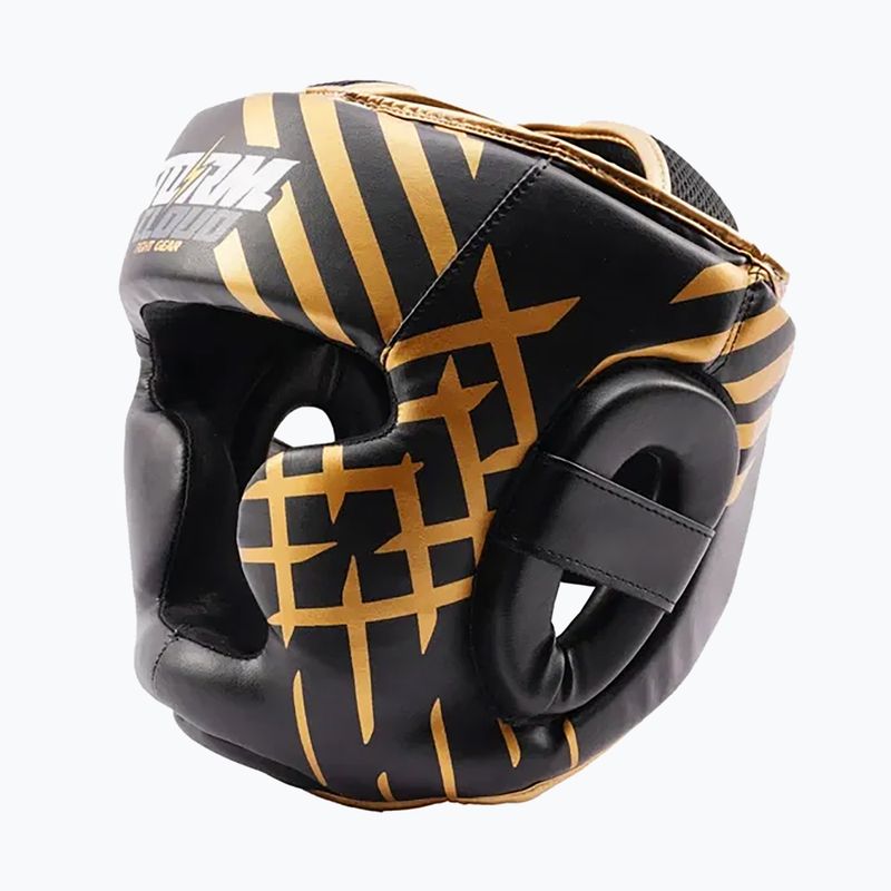 Casco da boxe StormCloud Lynx black/gold 2