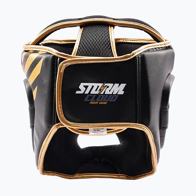 Casco da boxe StormCloud Lynx black/gold 4