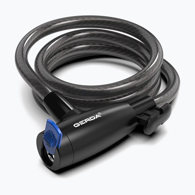 GERDA FLEX 1500/12T lucchetto per bicicletta nero
