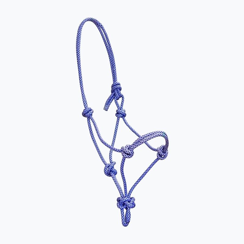 Cavezza York Siena in corda blu per cavallo