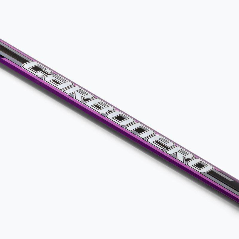 Canna York Carbonero Pole nera/viola con galleggiante a pipistrello 2