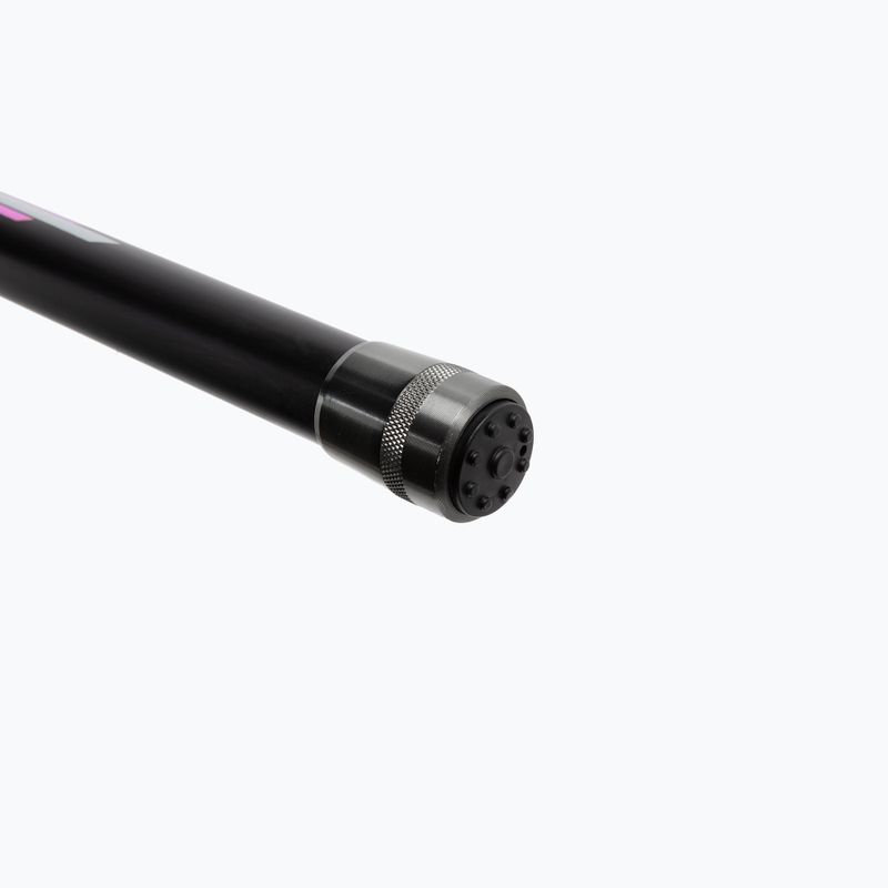 Canna York Carbonero Pole nera/viola con galleggiante a pipistrello 3