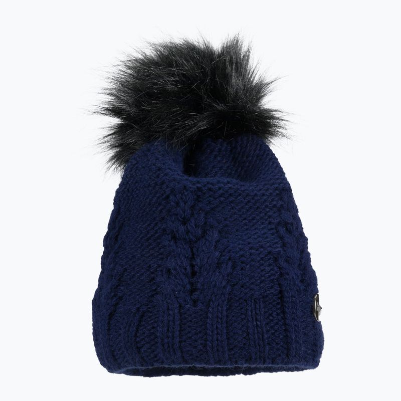 Berretto invernale da donna con camino Horsenjoy Mirella blu navy