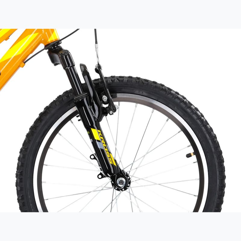 Bicicletta per bambini KROSS Level Mini 2.0 yellow/black/gloss 6