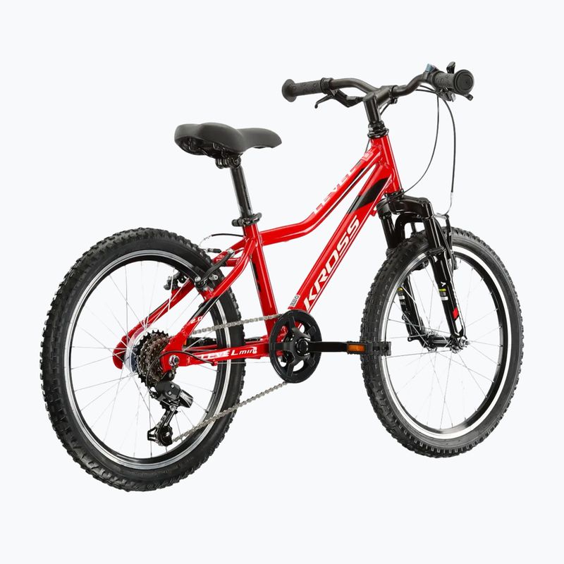 Bicicletta per bambini KROSS Level Mini 2.0 red/black/gloss 3