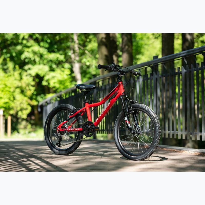 Bicicletta per bambini KROSS Level Mini 2.0 red/black/gloss 12