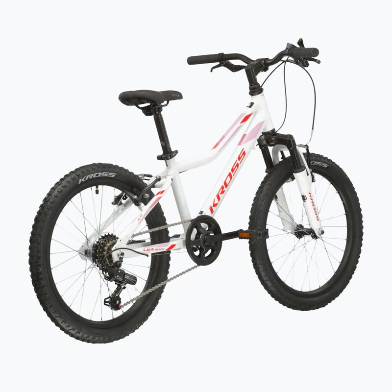 Bicicletta per bambini KROSS Lea Mini 2.0 white/red/gloss 3