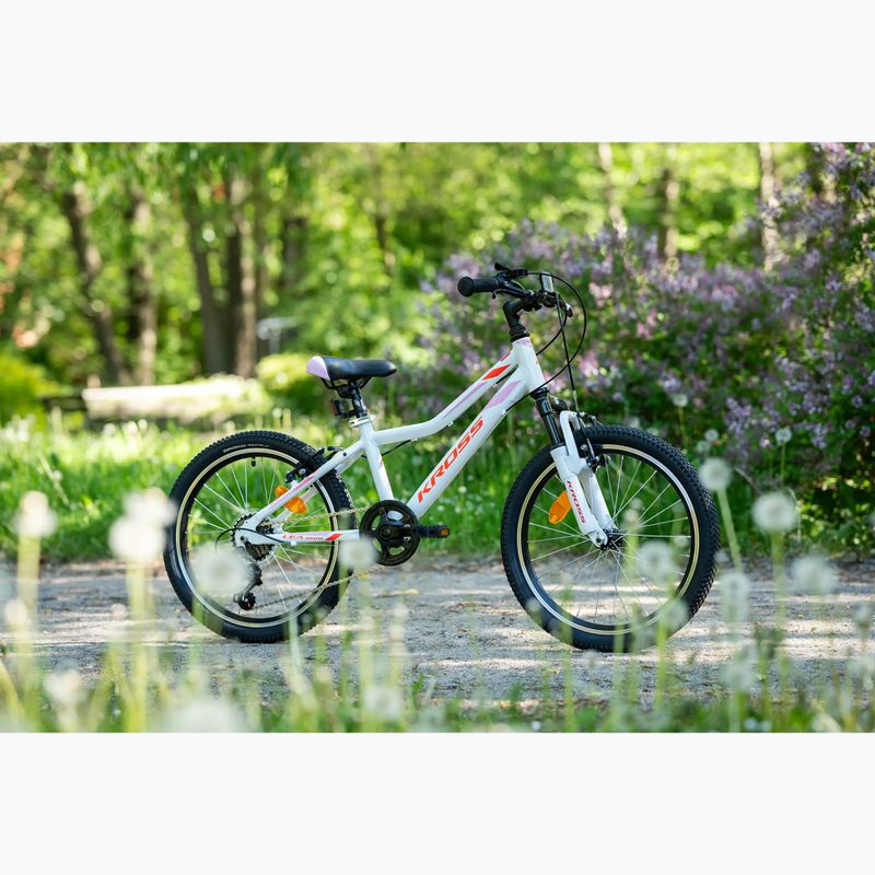 Bicicletta per bambini KROSS Lea Mini 2.0 white/red/gloss 12
