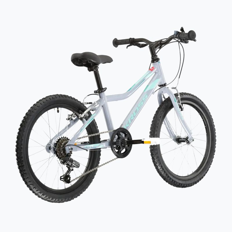 Bicicletta per bambini KROSS Lea Mini 1.0 grey/mint/gloss 3