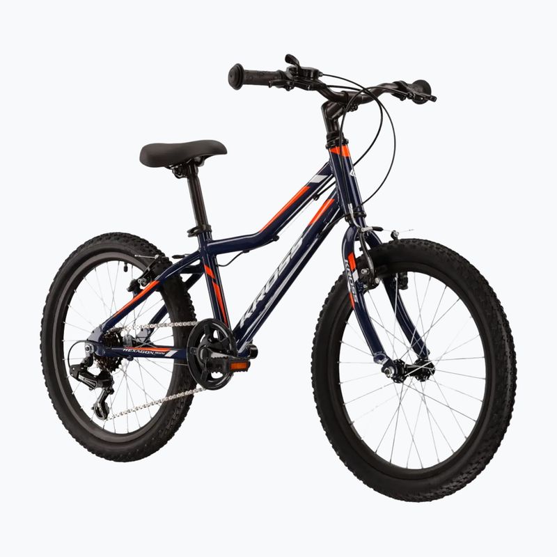 Bicicletta per bambini KROSS Hexagon Mini 1.0 navy blue/white/gloss 2