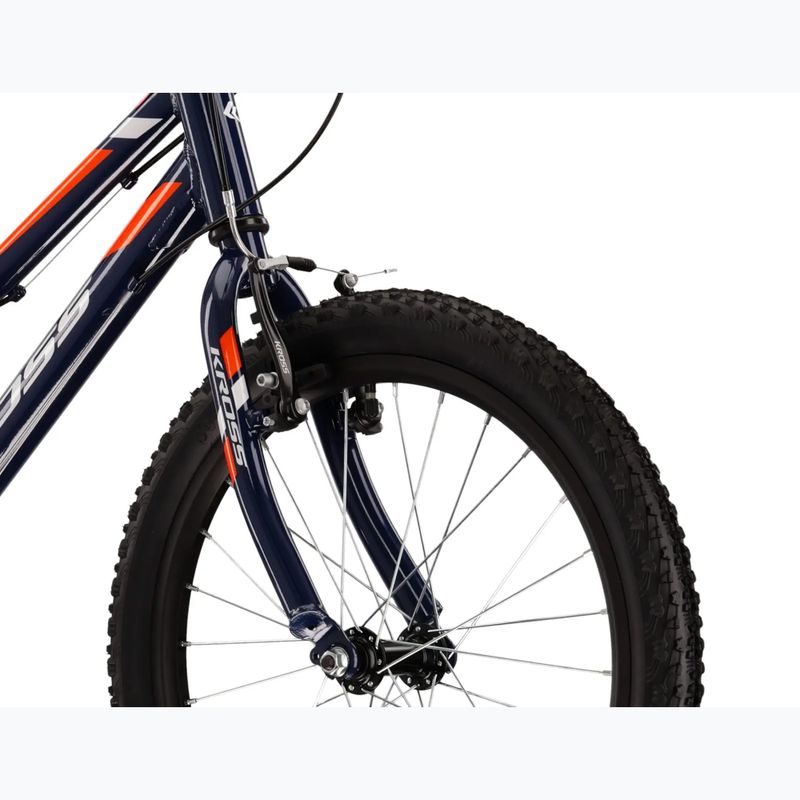 Bicicletta per bambini KROSS Hexagon Mini 1.0 navy blue/white/gloss 4