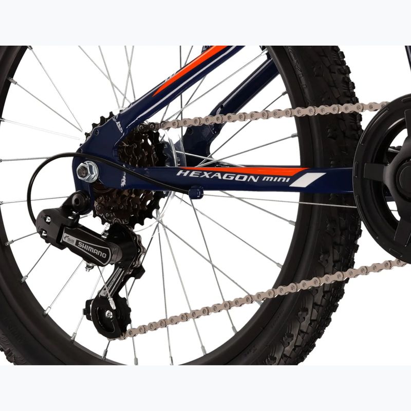 Bicicletta per bambini KROSS Hexagon Mini 1.0 navy blue/white/gloss 9