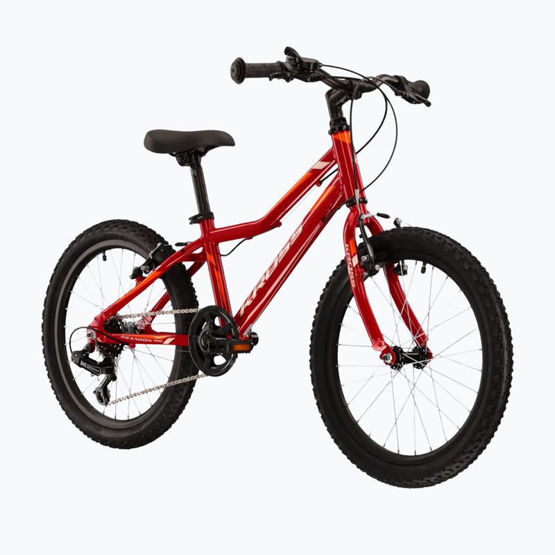Bicicletta per bambini KROSS Hexagon Mini 1.0 red/white/gloss 2