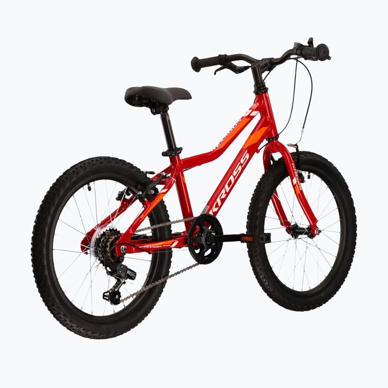 Bicicletta per bambini KROSS Hexagon Mini 1.0 red/white/gloss 3