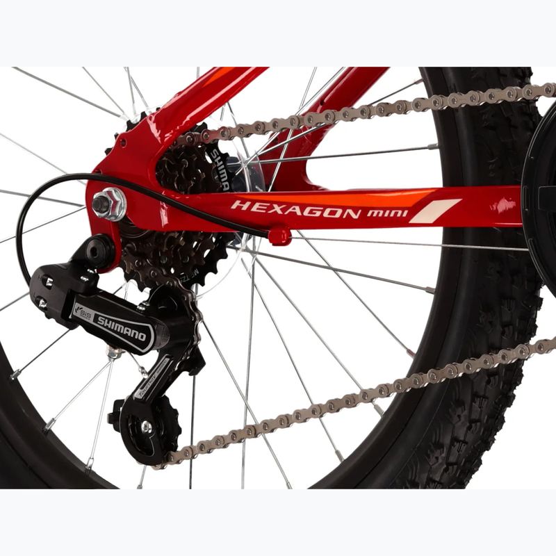 Bicicletta per bambini KROSS Hexagon Mini 1.0 red/white/gloss 8