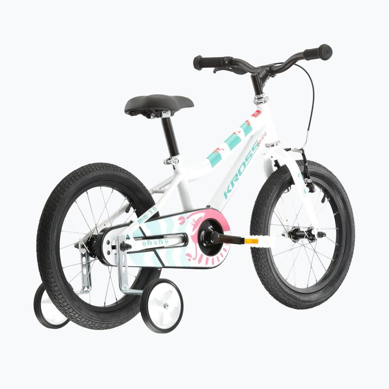 Bicicletta per bambini KROSS Mini 3.0 white/mint/gloss 3