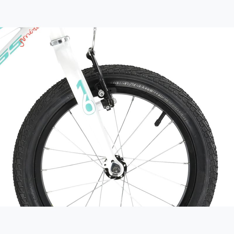 Bicicletta per bambini KROSS Mini 3.0 white/mint/gloss 6