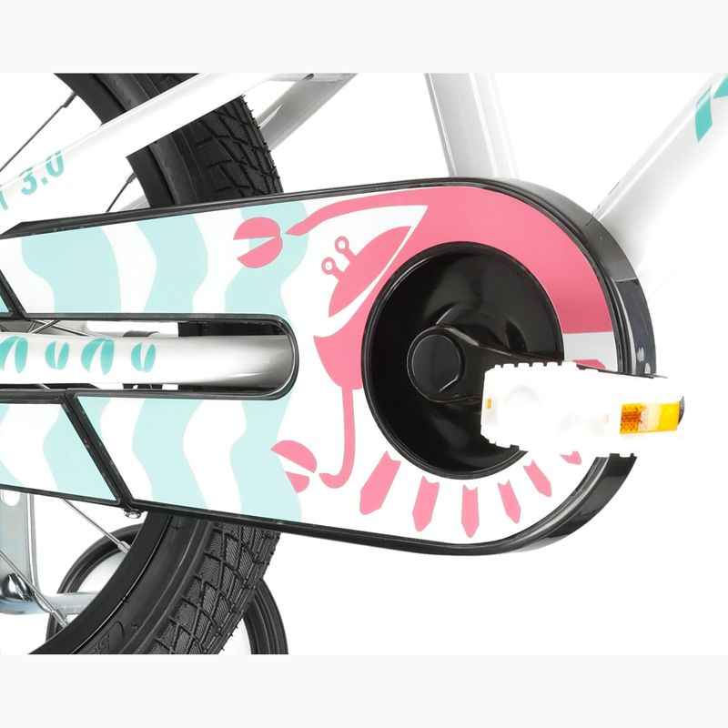 Bicicletta per bambini KROSS Mini 3.0 white/mint/gloss 8