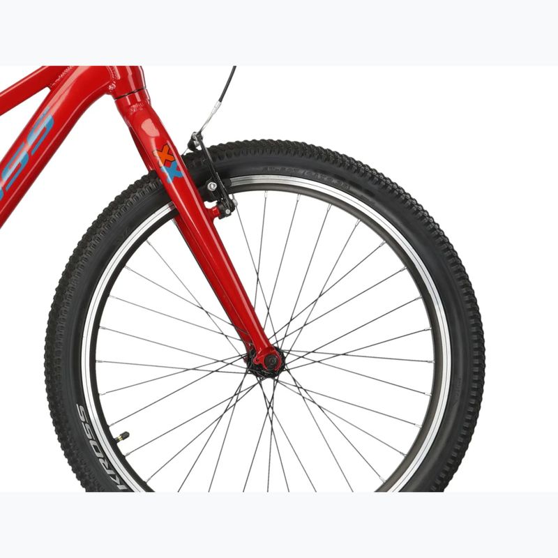 Bicicletta per bambini KROSS Level Jr 1.0 red/teal/gloss 6