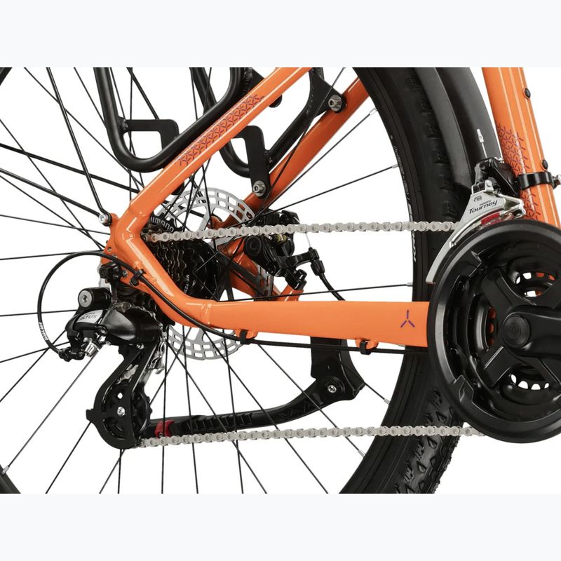 Bicicletta da montagna da donna KROSS Lea 2.0 Eq W 27.5 orange/navy blue/gloss 8