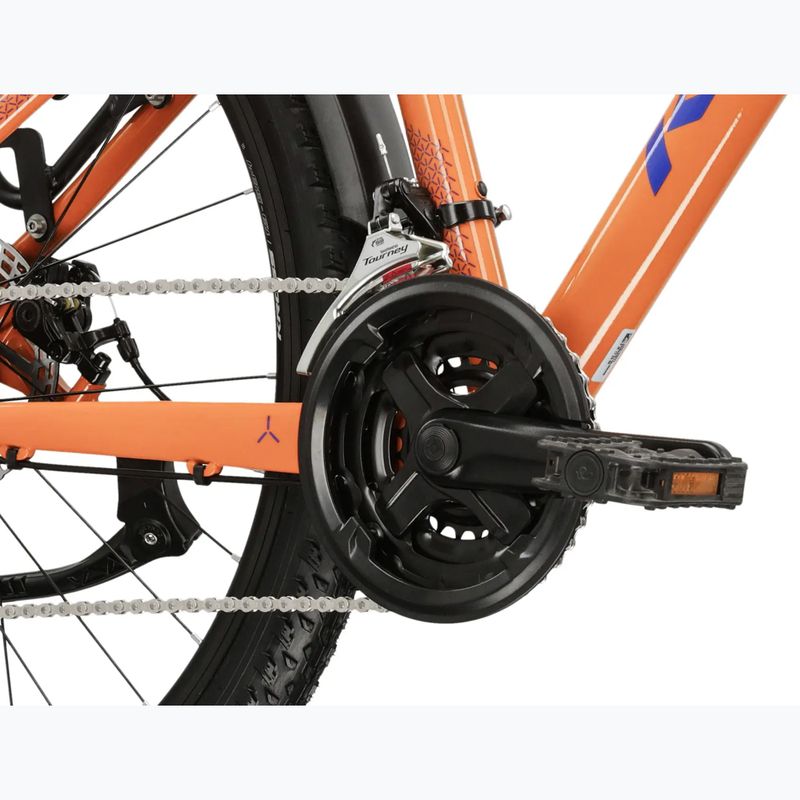 Bicicletta da montagna da donna KROSS Lea 2.0 Eq W 27.5 orange/navy blue/gloss 9