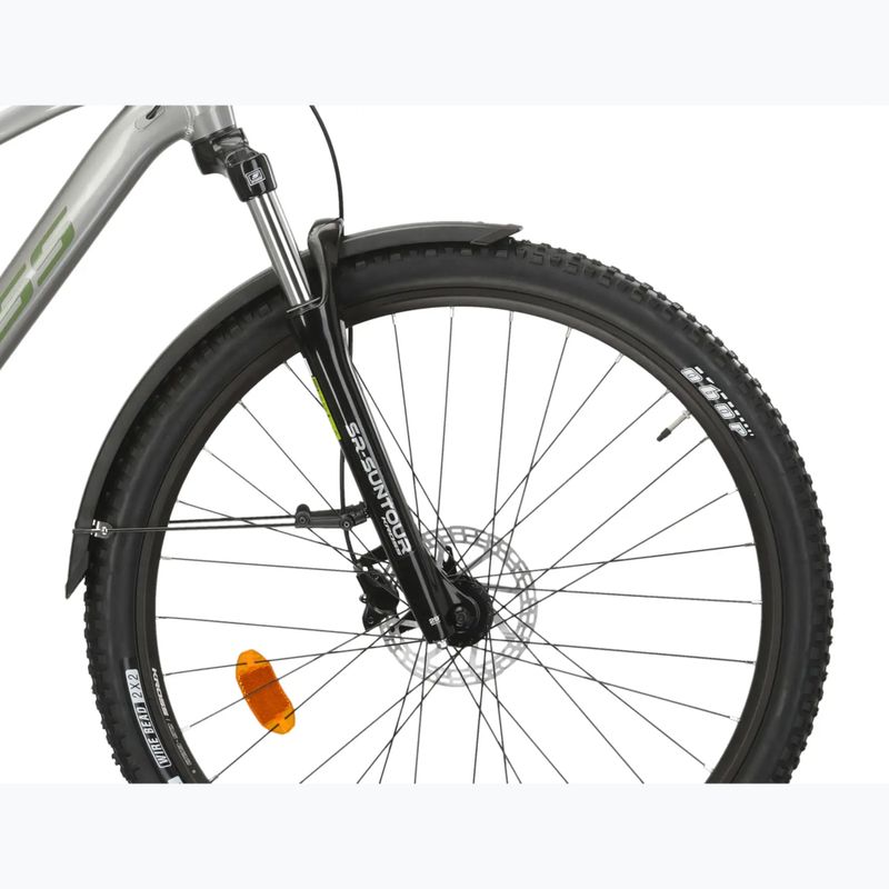 Bicicletta da montagna KROSS Hexagon 4.0 EQ 29" silver/green/gloss 6