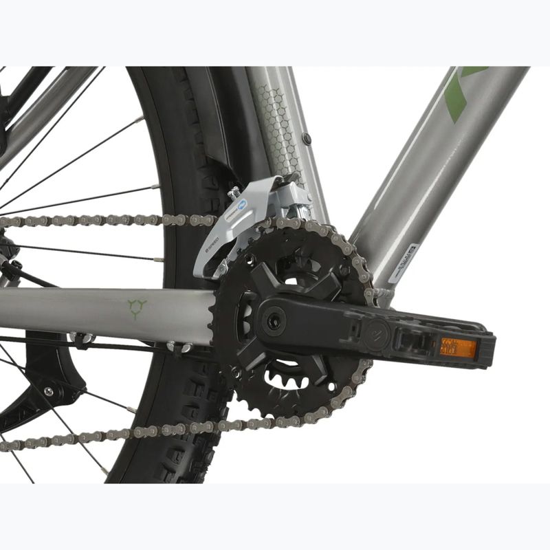 Bicicletta da montagna KROSS Hexagon 4.0 EQ 29" silver/green/gloss 9