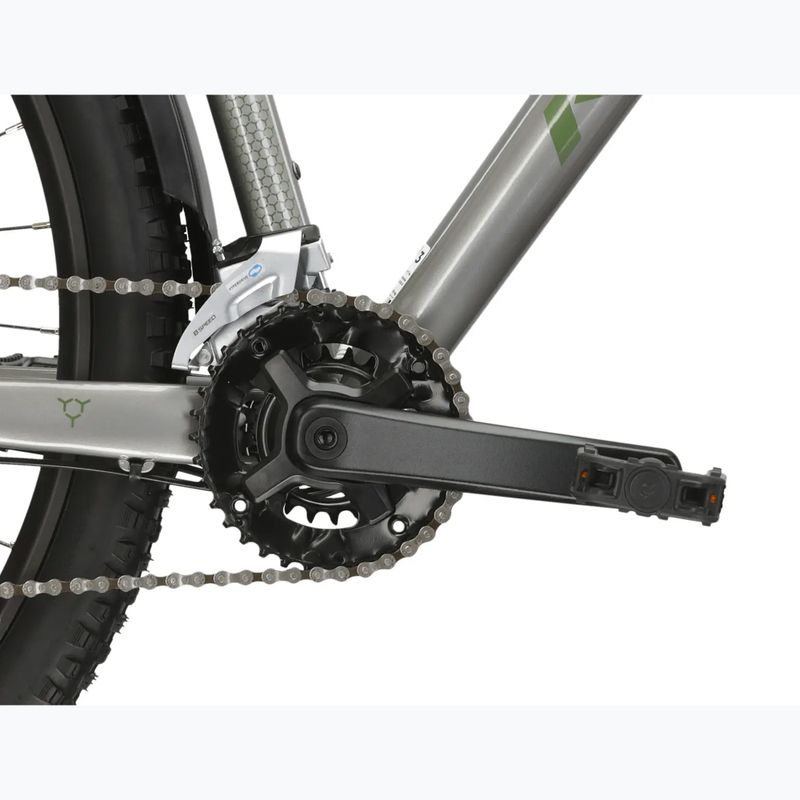 Bicicletta da montagna KROSS Hexagon 4.0 EQ 29" silver/green/gloss 10