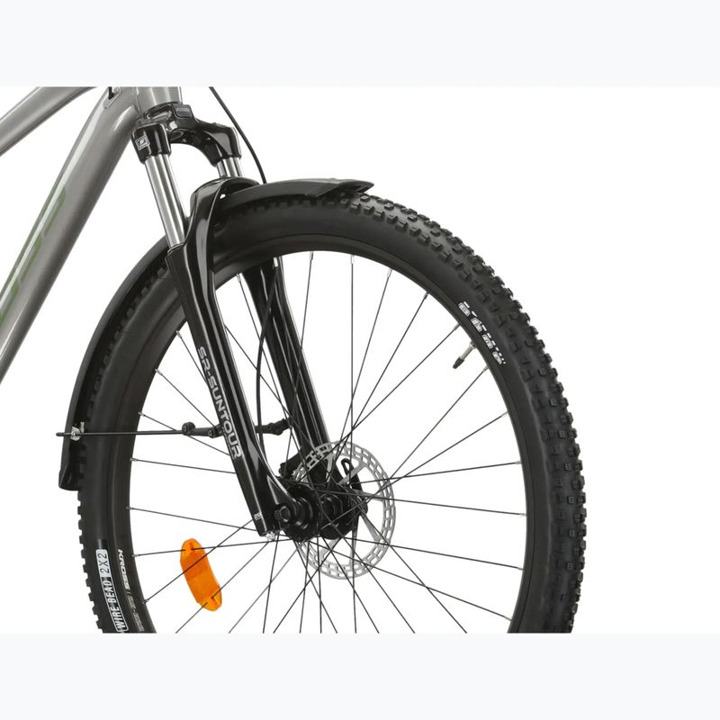 Bicicletta da montagna KROSS Hexagon 4.0 EQ 27,5" silver/green/gloss 5