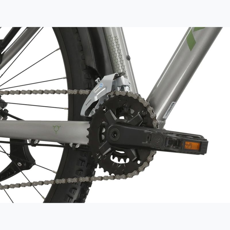 Bicicletta da montagna KROSS Hexagon 4.0 EQ 27,5" silver/green/gloss 9