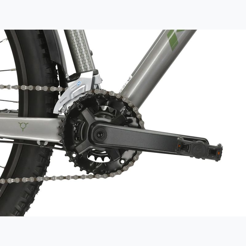 Bicicletta da montagna KROSS Hexagon 4.0 EQ 27,5" silver/green/gloss 10