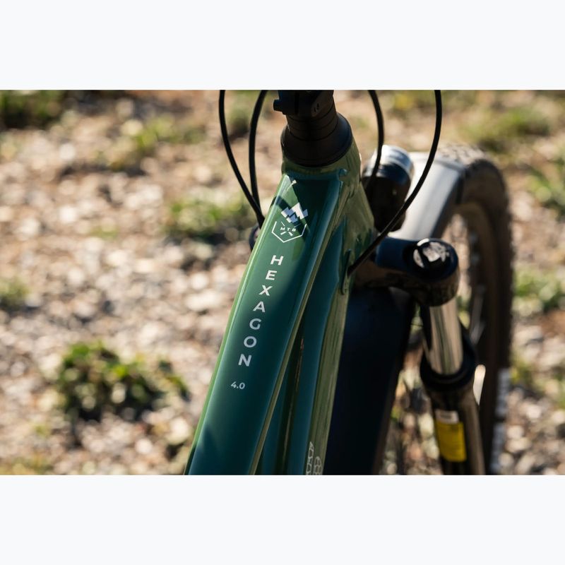 Bicicletta da montagna KROSS Hexagon 4.0 EQ 27,5" green/silver/gloss 17