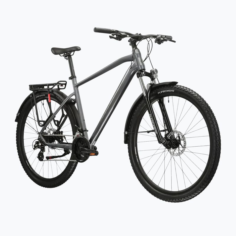 Bicicletta da montagna KROSS Hexagon 2.0 EQ 27,5" grey/dark grey/gloss 2