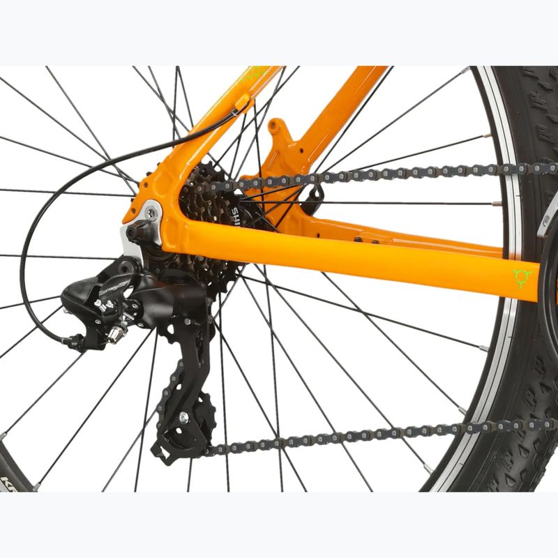 Bicicletta da montagna KROSS Hexagon 1.0 26" orange/green/gloss 7