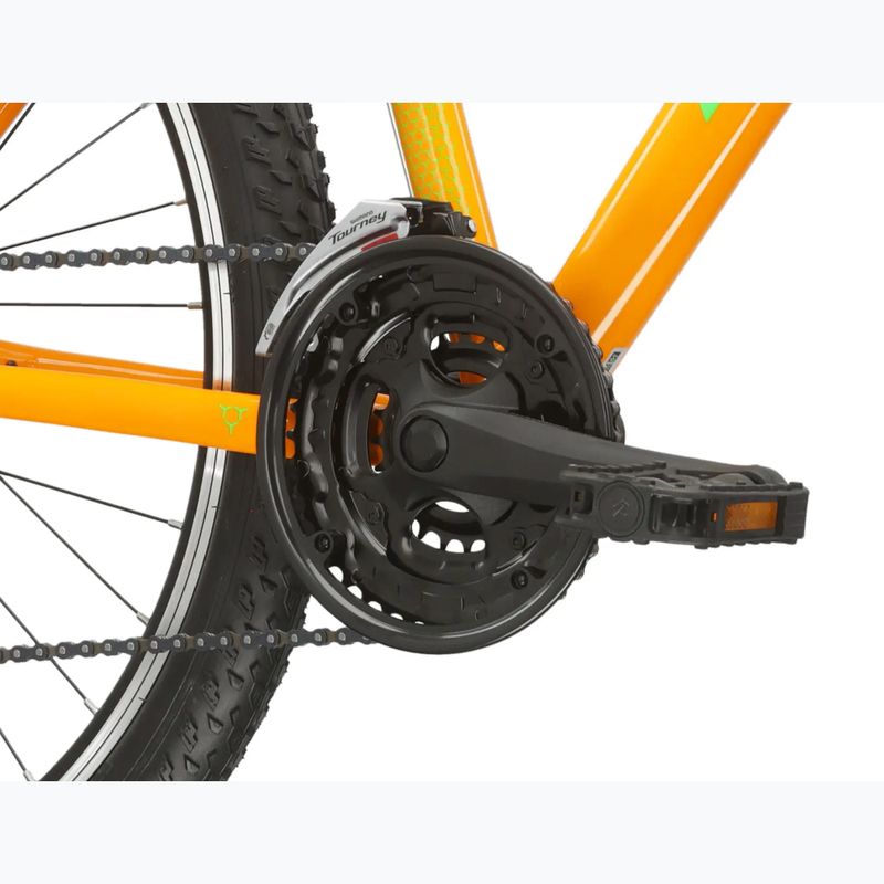 Bicicletta da montagna KROSS Hexagon 1.0 26" orange/green/gloss 8