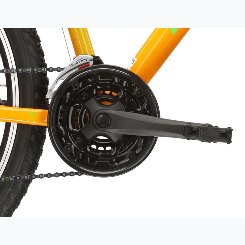 Bicicletta da montagna KROSS Hexagon 1.0 26" orange/green/gloss 9