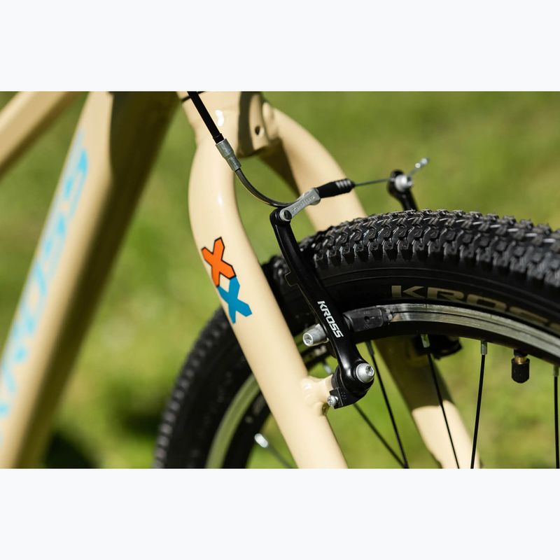 Bicicletta per bambini KROSS Level Jr 1.0 beige/red/gloss 14