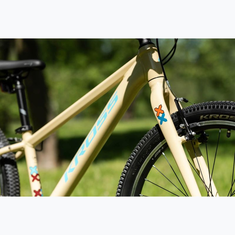 Bicicletta per bambini KROSS Level Jr 1.0 beige/red/gloss 16