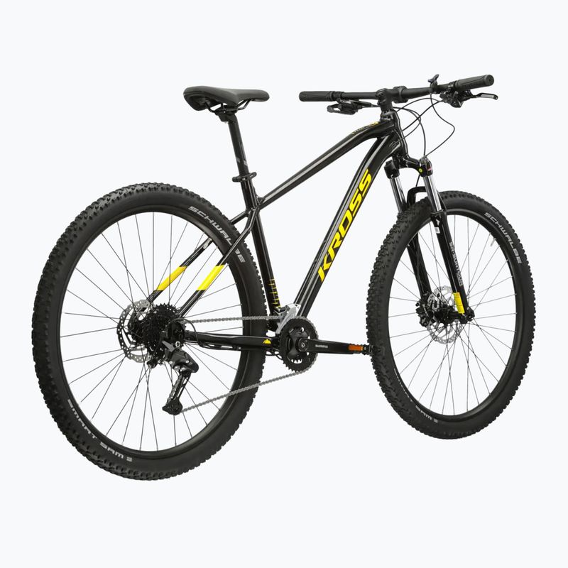 Bicicletta da montagna KROSS Level 2.0 black/yellow/gloss 3