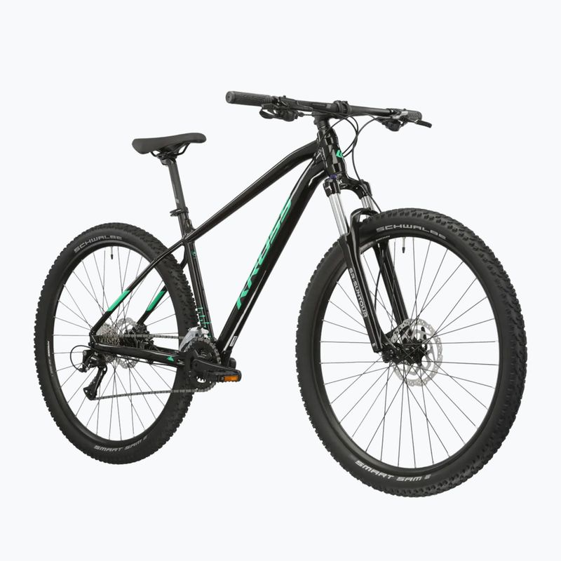 Bicicletta da montagna KROSS Level 1.0 black/green/gloss 2