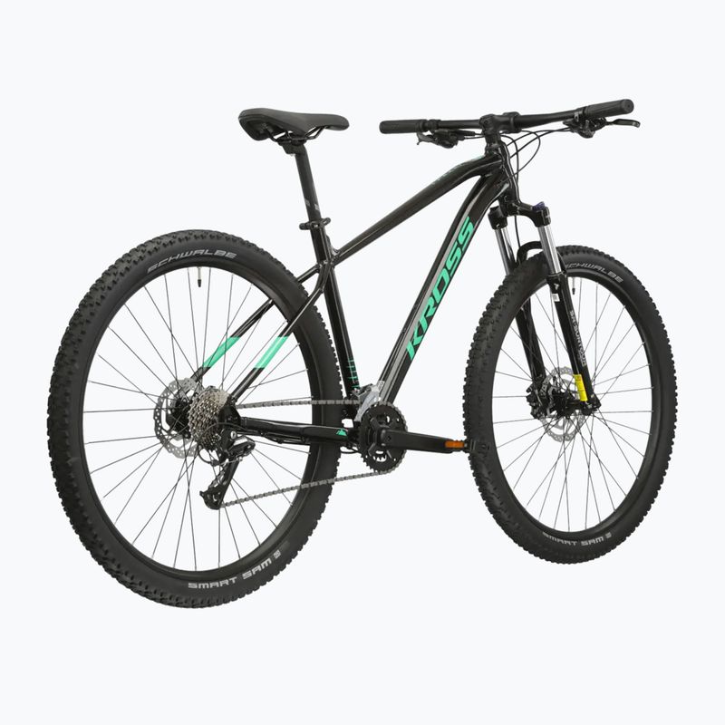Bicicletta da montagna KROSS Level 1.0 black/green/gloss 3