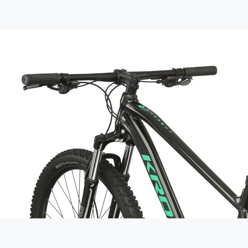 Bicicletta da montagna KROSS Level 1.0 black/green/gloss 4