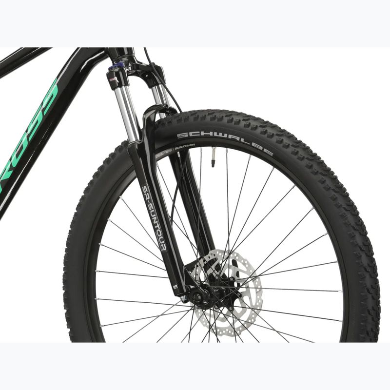 Bicicletta da montagna KROSS Level 1.0 black/green/gloss 7