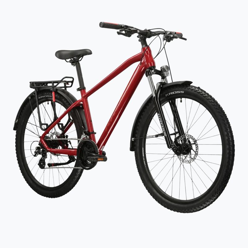 Bicicletta da montagna KROSS Hexagon 2.0 EQ 27,5" red/burgundy/gloss 2