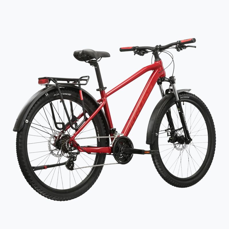 Bicicletta da montagna KROSS Hexagon 2.0 EQ 27,5" red/burgundy/gloss 3