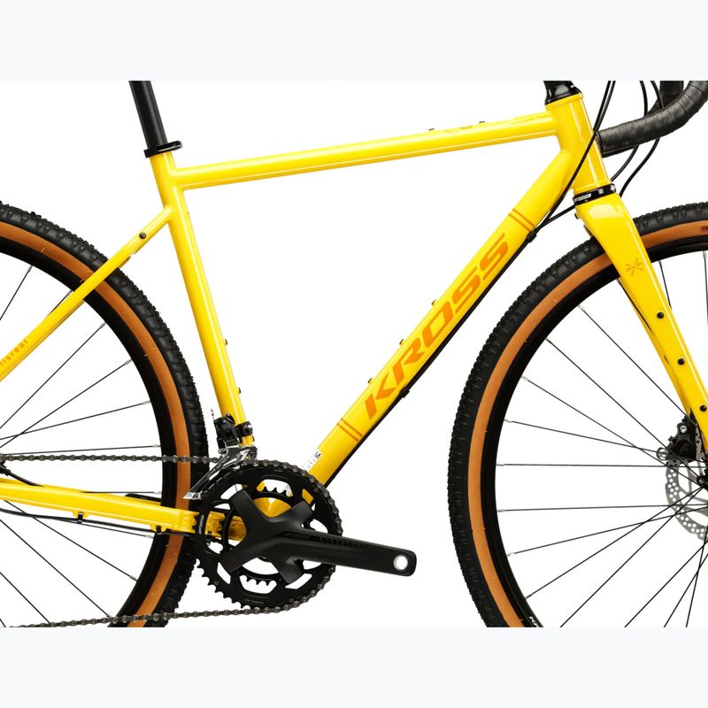 Bicicletta gravel KROSS Esker 4.0 yellow/orange/gloss 12