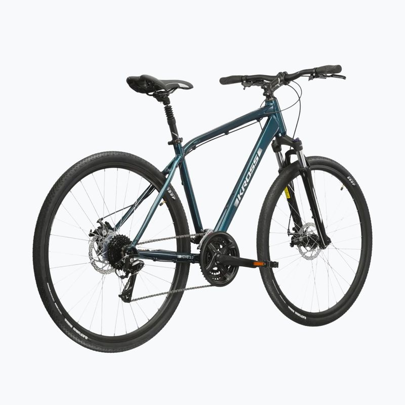 Bicicletta urbana da uomo KROSS Move 2.0 turquoise/silver/gloss 3